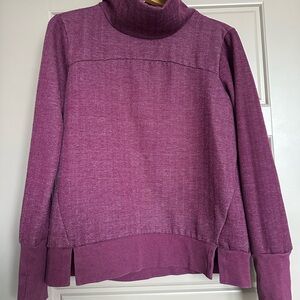 Avia Women's Cowl Neck Sweatshirt, Purple, Size M, Thumb Holes For Outdoors